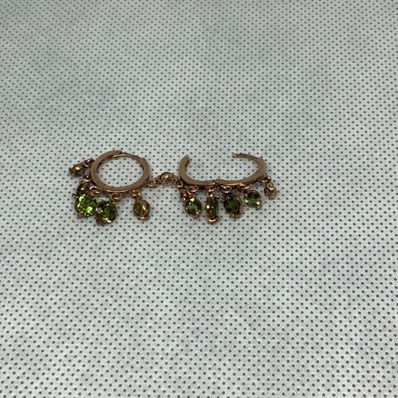 Emerald Hoops - Picture 2 of 2